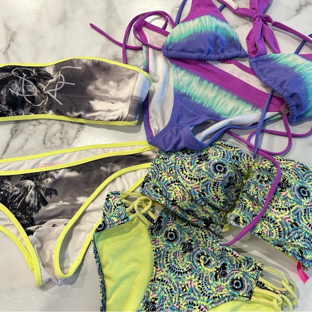 Set of 3 Victoria’s Secret bikinis Small